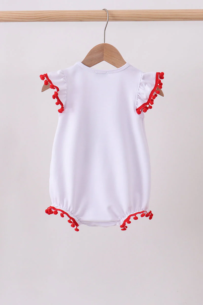 White bow sequin skort set - Image 5
