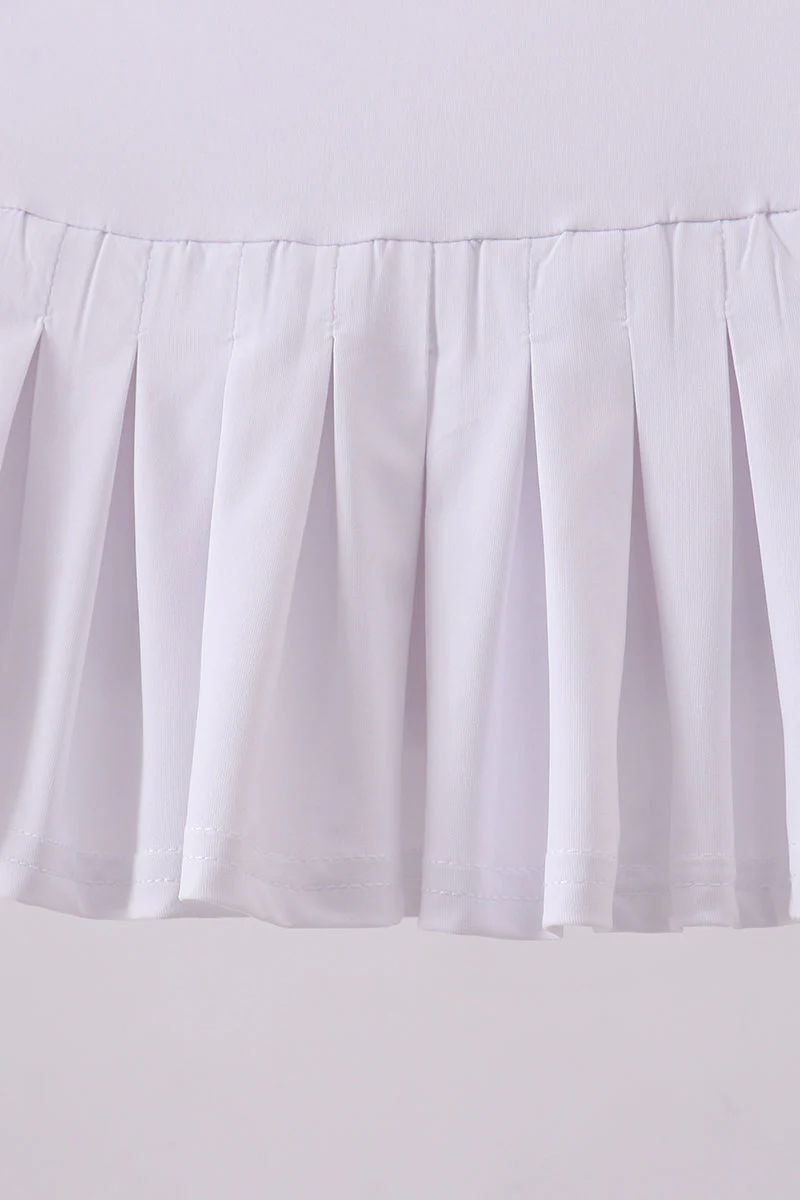 White pleated skort - Image 3