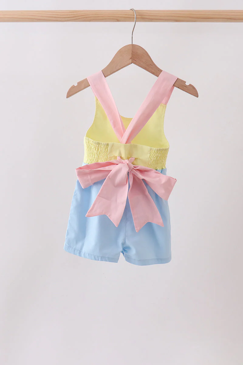 Yellow & blue ruffle bow bubble - Image 4