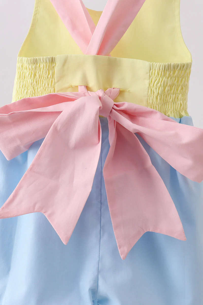 Yellow & blue ruffle bow bubble - Image 5