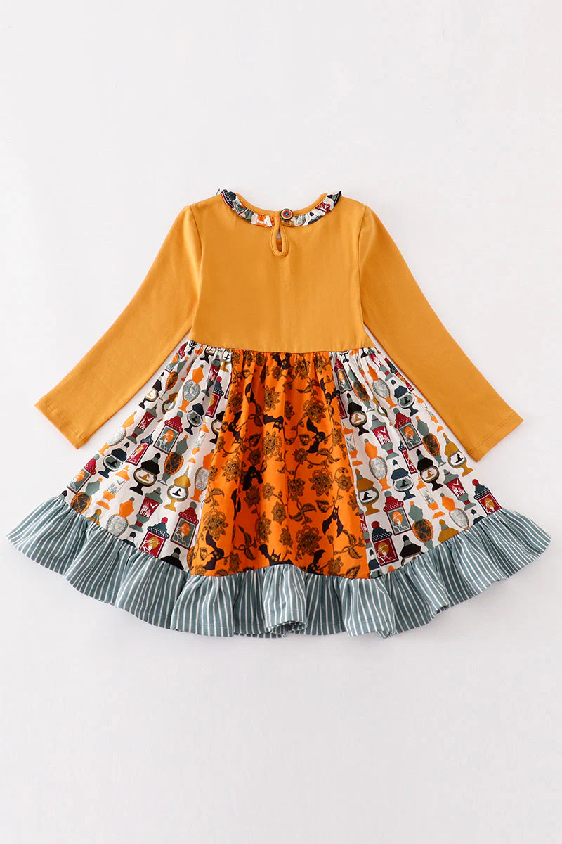 Platinum Yellow halloween twirl dress - Image 5