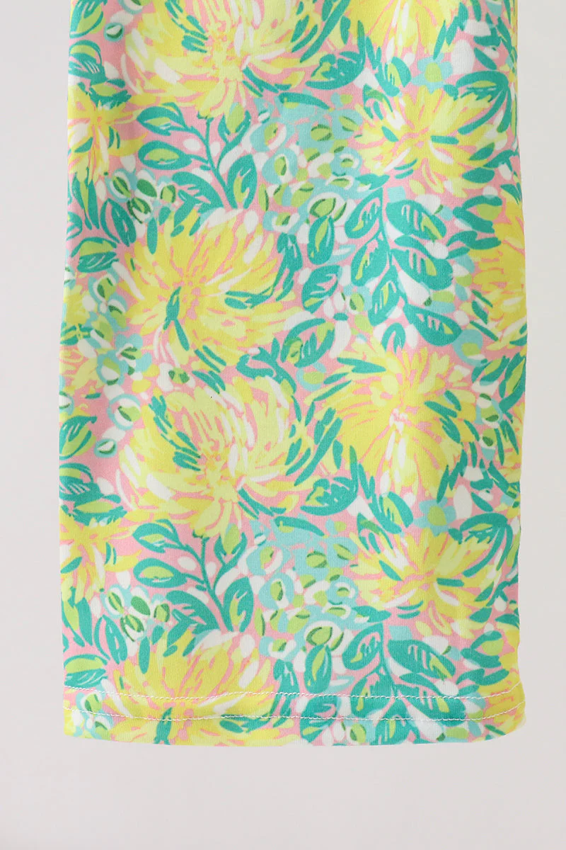 Yellow Lily Floral Jumpsuit - Image 3