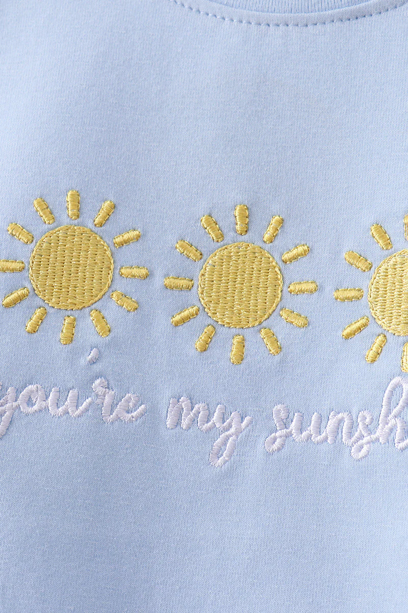 You're my sunshine embroidery Stripe Set - Image 3